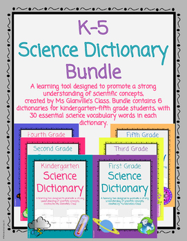 Preview of Science Dictionary Bundle
