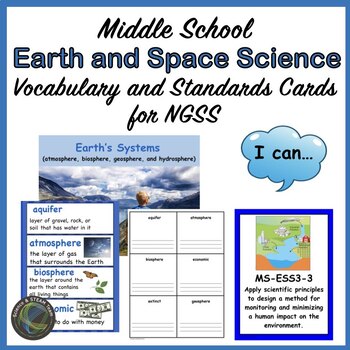 Preview of Science Dictionary for Middle School: Earth Science Vocabulary