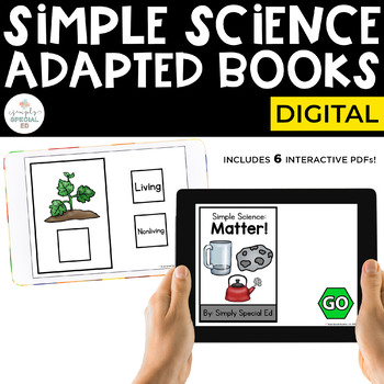 Preview of Science Digital Adapted Books for Special Ed (Interactive PDFs)