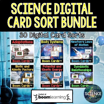 Preview of Science Digital Boom Cards™ Sort Bundle