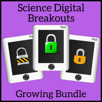 Preview of Science Escape Room Bundle Digital Distance Learning Breakouts
