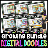 Science Digital Doodles for Distance Learning Growing Bundle