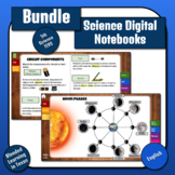 Science Digital Interactive Google Notebooks Bundle 5th Gr