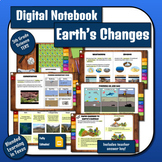 Science Digital Interactive Notebook: Earth's Changes TEKS