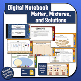 Science Digital Interactive Notebook: Matter, Mixtures, an