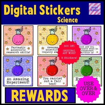 Preview of Science Digital Stickers - Reward and Motivation