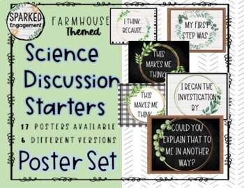 Preview of Science Discussion Starters, Poster Set