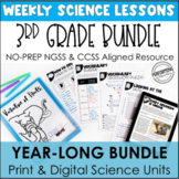 3rd Grade Science Units | Year-Long Bundle | With Reading 