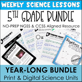 5th Grade Science Units | Year-Long Bundle | With Reading 