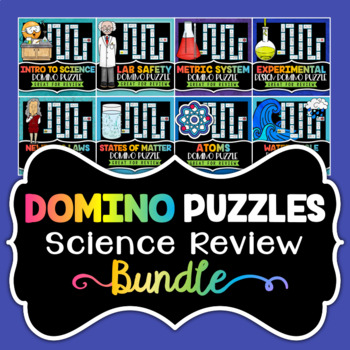 Preview of Science Domino Puzzles - Save 30% on all of my Domino Games
