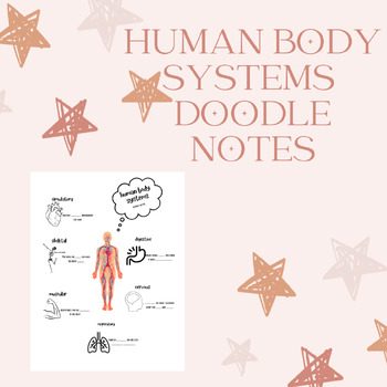 Preview of Science Doodle Notes: Human Body Systems Lesson