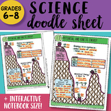 Science Doodle Sheet - Potential and Kinetic Energy - EASY