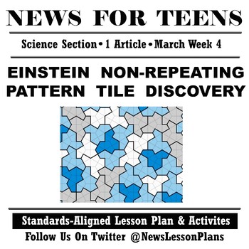 Preview of Science_Einstein Nonrepeating Pattern Tile Discovery_Current Events Reading_2023