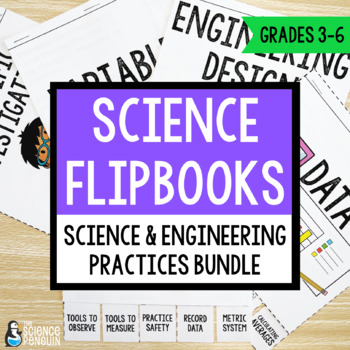 Preview of Science & Engineering Practices Flipbook BUNDLE | 3rd 4th 5th Grade Booklets