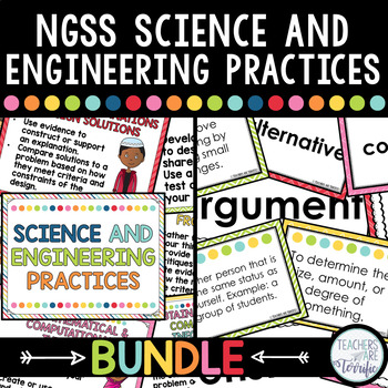 Preview of Science & Engineering Practices Poster and Vocabulary Bundle (NGSS)