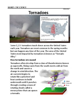 Preview of Science/English: Tornado in a bottle