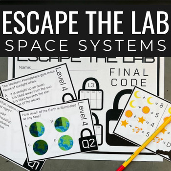 Preview of Science Escape Room | Space | NGSS 5th Grade Space Review