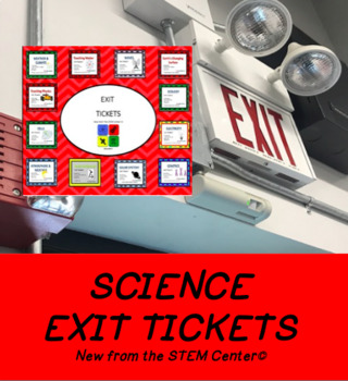 Preview of Science Exit Card Bundle