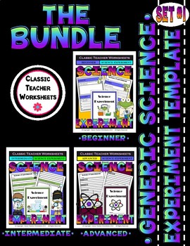 Preview of SCIENCE EXPERIMENT BUNDLE Generic Science Experiment Templates SET 1