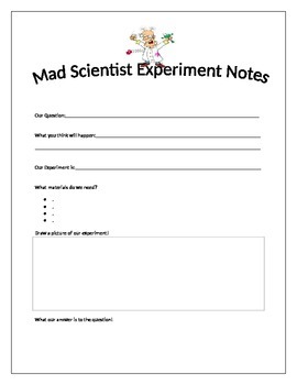 Preview of Science Experiment Observations