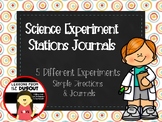 Science Experiment Stations With Journals