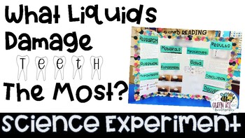 Preview of Science Experiment: What Liquid Damages Teeth The Most?/Science Fair Board