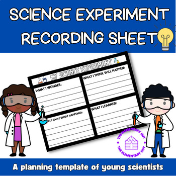Preview of Science Experiment Worksheet - 1st&2nd Grade Science Activity