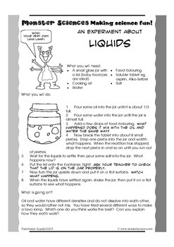 science experiment about liquids make a lava lamp by monster sciences