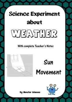 Preview of Science Experiment about Weather - Follow the sun's movement