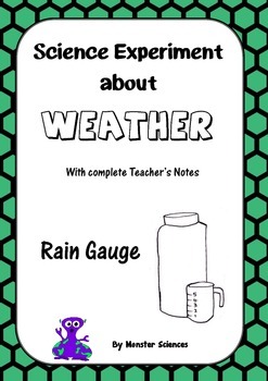 Preview of Science Experiment about Weather - Make a Rain Gauge