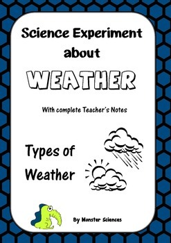 Preview of Science Experiment about Weather - Types of Weather