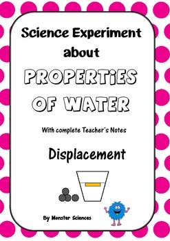 Preview of Science Experiment about the Properties of Water - Displacement