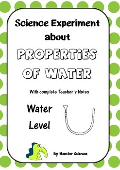 Preview of Science Experiment about the Properties of Water - Make a water level