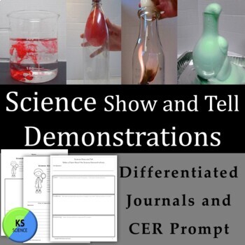 Preview of Science Experiments And Activities With Differentiated Student Journals | CER 