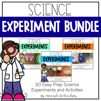 Preview of First Grade Science Experiments Bundle