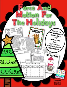 Preview of Force and Motion For The Holidays - Science Experiments
