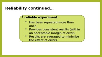 validity and reliability in assessments in the classroom