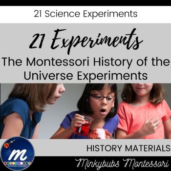 Preview of Science Experiments Set of 21 Montessori Laws of the Universe History Geography