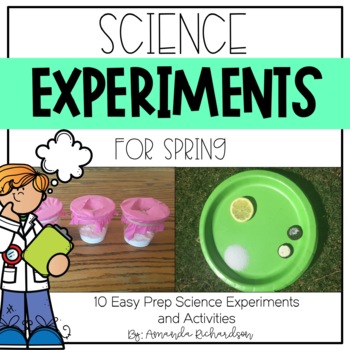 Preview of Science Experiments for Spring