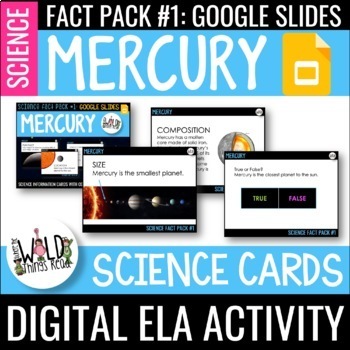 Preview of Science Fact Pack 1: Mercury GOOGLE Task Cards