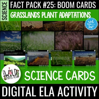 Preview of Science Fact Pack 25: Grasslands Plants BOOM Cards