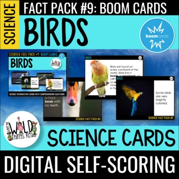 Preview of Science Fact Pack 9: Birds BOOM Cards