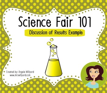 Preview of Science Fair 101: Discussion of Results {Example Handout}