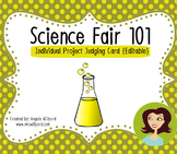 Science Fair 101 - Individual Project Judging Card {editable}