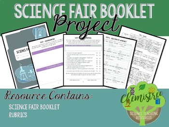 Preview of Science Fair Booklet