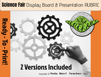 Preview of Science Fair: Display Board & Presentation RUBRIC