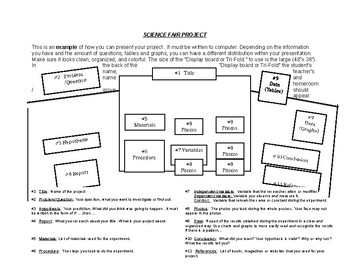 Science Fair Project Organizer