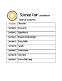 Science Fair Experiment Student Process Forms