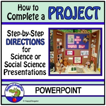 Preview of Science Fair Experiment or Social Science Fair Project PowerPoint