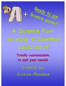 Preview of Science Fair Guide so easy a caveman could do it!